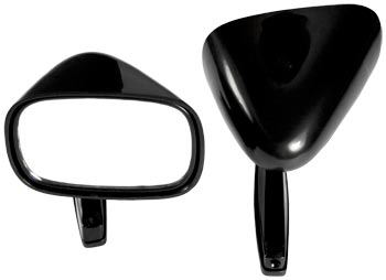 Racing Style Mirror Kit, Black