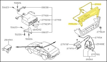 Radio Face Plate, 81 280ZX Digital