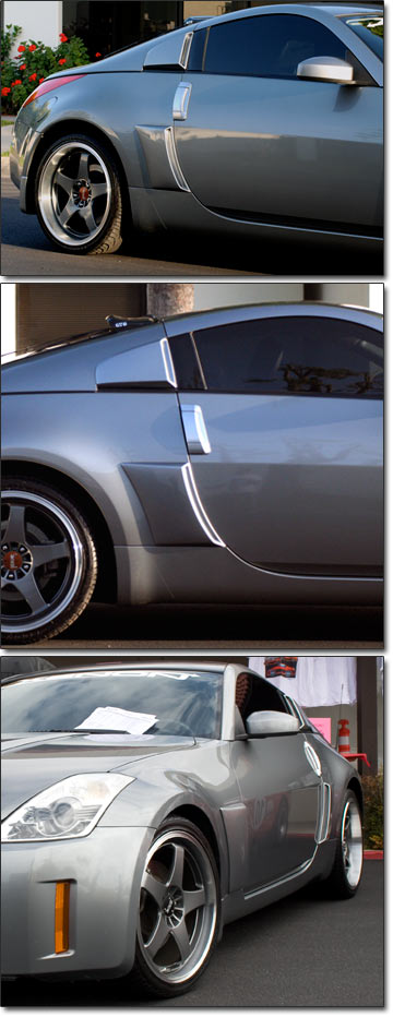 Rear Side Scoop Kit, 03-09 350Z