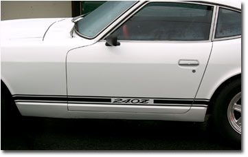 Side Stripe Kit, Black, 70-73 240Z