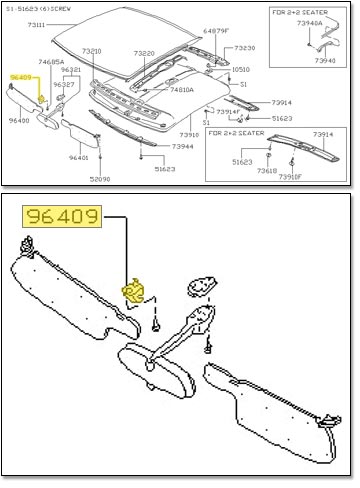 Sunvisor Clip, Silver, 79-83 280ZX