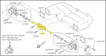 Throttle Linkage, Center, 90-96 300ZX