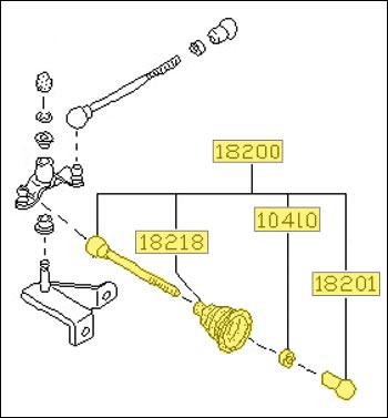 Throttle Linkage, Pedal to Bell Crank, 6/70-73 240Z w/ Manual Trans.