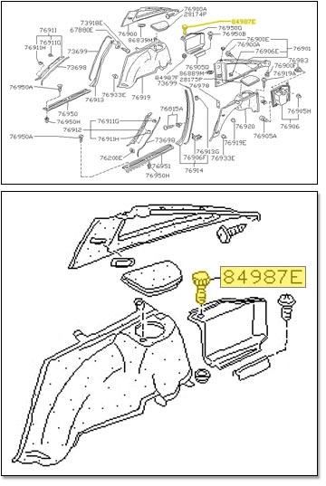 Thumbscrew, Grey, 84-89 300ZX