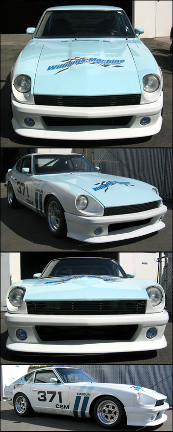 Type-3 Fiberglass Air Dam/Fascia and Splitter, Open, 70-78 240Z-260Z-280Z