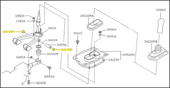 Factory Shifter Bushing, 90-96 300ZX w/ Manual Trans.