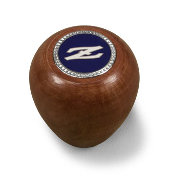 Wooden Shift Knob, Z Emblem, Blue, 70-83 Z/ZX