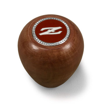 Wooden Shift Knob, Z Emblem, Red, 70-83 Z/ZX