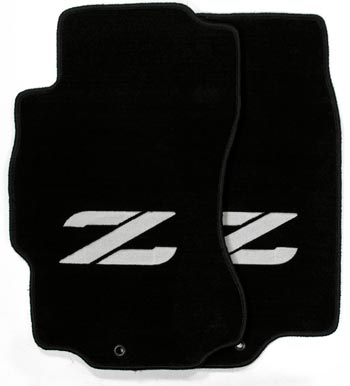 Clearance! Z-32 "Z" Logo Floor Mats, Black, 90-96 300ZX Coupe/2+2