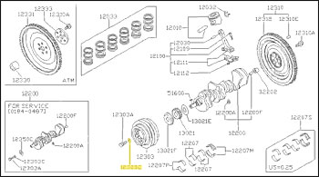 NEW! Factory Crankshaft Pulley Bolt Washer, 4/87-89 300ZX