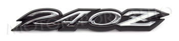 Special Purchase! Factory Fender*/Deck Lid Emblem, "240Z", 70-73 240Z