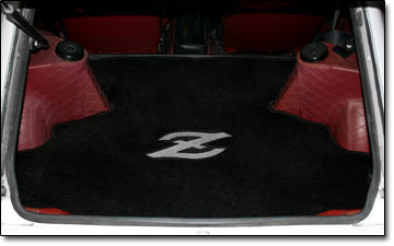 Classic "Z" Logo Rear Deck Mat, 70-78 240Z-260Z-280Z Coupe