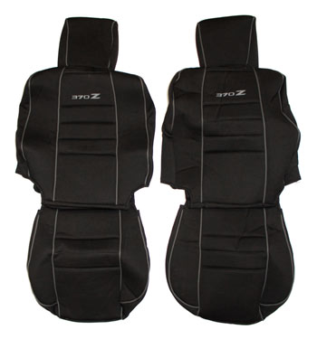 Clearance! Sport Seat Covers, Gray, 09-20 370Z (Manual-Airbags)